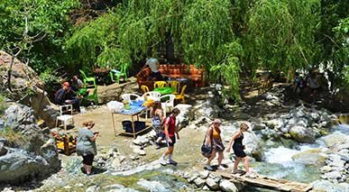 Ourika Valley and Atlas Mountain from Marrakech